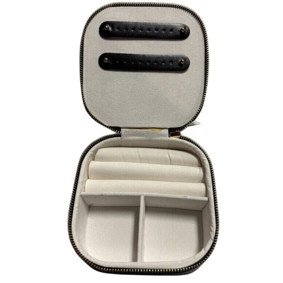 Small Travel Accessory Organizer Compact Black Storage Pouch - Picture 7 of 7